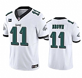 Men & Women & Youth Philadelphia Eagles #11 A. J. Brown White 2023 F.U.S.E. With 1-Star C Patch Vapor Untouchable Limited Jersey,baseball caps,new era cap wholesale,wholesale hats